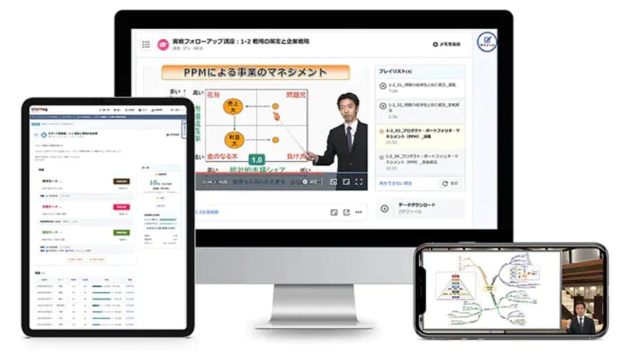 スタディングの中小企業診断士講座はマルチデバイス対応